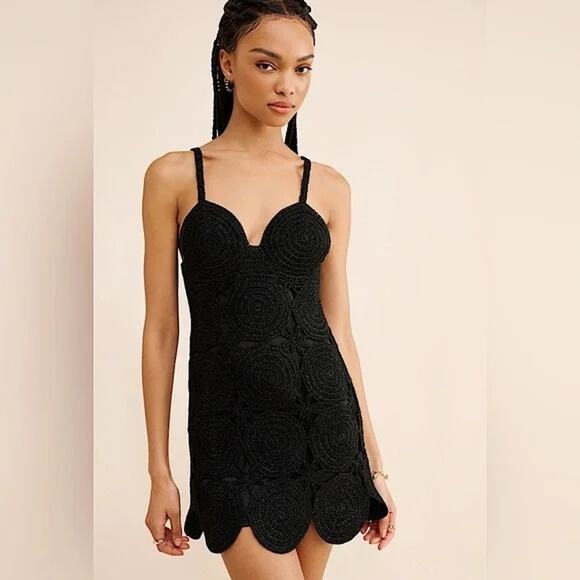 Simon Miller Dresses & Skirts - New NWT Simon Miller Beep Beep Crochet Black Mini Dress